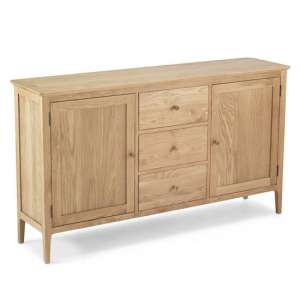 Wardle Wooden Extra Large Sideboard In Crafted Solid Oak - UK