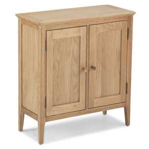 Wardle Wooden Storage Cabinet In Crafted Solid Oak - UK