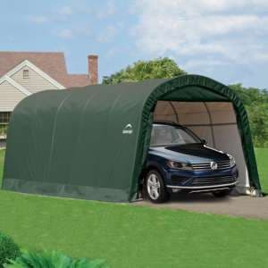 Wentnor Round Top 12x20 Auto Shelter Shed In Green - UK