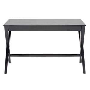 Werito Wooden Computer Desk With 1 Drawer In Black - UK