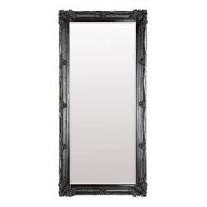Wickford Large Rectangular Leaner Floor Mirror In Black - UK