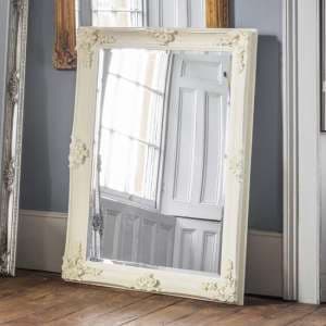 Wickford Small Rectangular Leaner Floor Mirror In Cream