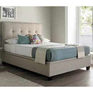 Williston Pendle Fabric Ottoman Super King Size Bed In Oatmeal - UK