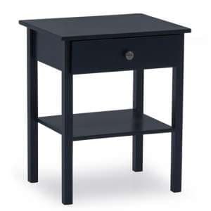 Willox Wooden Bedside Cabinet With 1 Drawer In Blue - UK