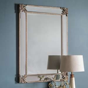 Wilusa Rectangular Wall Mirror In Champagne Frame - UK
