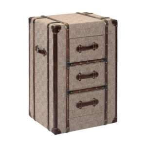 Winstall Wooden Chest Of Drawers In Natural Linen Effect - UK