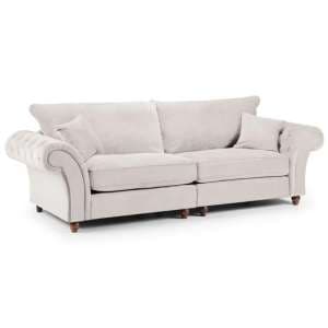Winston Fabric 4 Seater Sofa In Stone - UK