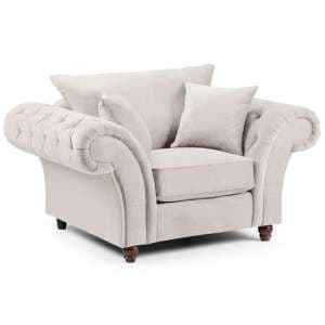 Winston Fabric Armchair In Stone - UK
