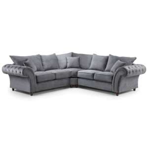 Winston Fabric Corner Sofa Large In Grey - UK