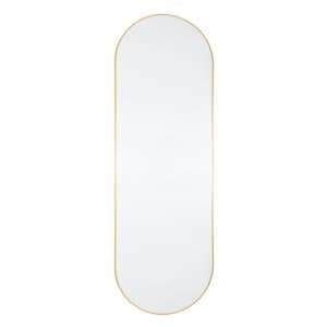 Yareli Large Oval Wall Mirror In Gold Frame - UK