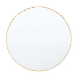 Yareli Round Wall Mirror In Gold Frame - UK