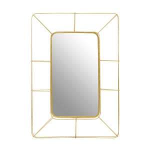 Yaxoya Contemporary Wall Mirror In Gold - UK