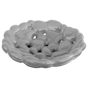 Yukon Ceramic Bubble Dish In Grey