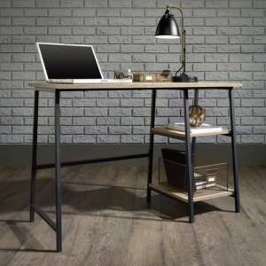 Yuma Industrial Wooden Laptop Desk In Charter Oak - UK
