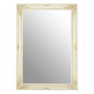 Zelman Wall Bedroom Mirror In Bone White Frame - UK