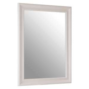 Zelman Wall Bedroom Mirror In Chic White Frame - UK