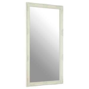 Zelman Wall Bedroom Mirror In White And Brushed Gold Frame - UK