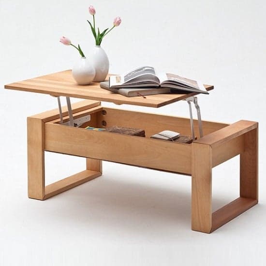 Victor Coffee Table In Core Beech With Lift Function_2