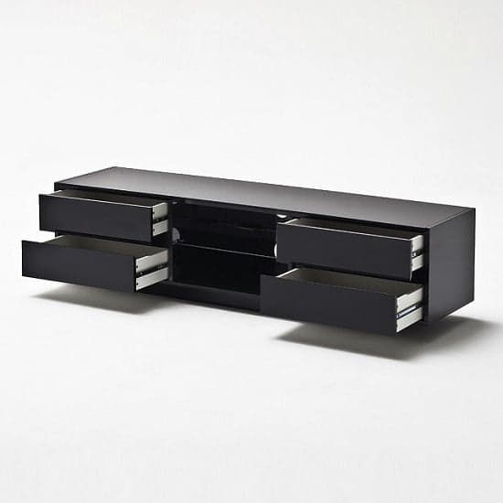 Sienna High Gloss TV Stand In Black With Multi LED Lighting_3