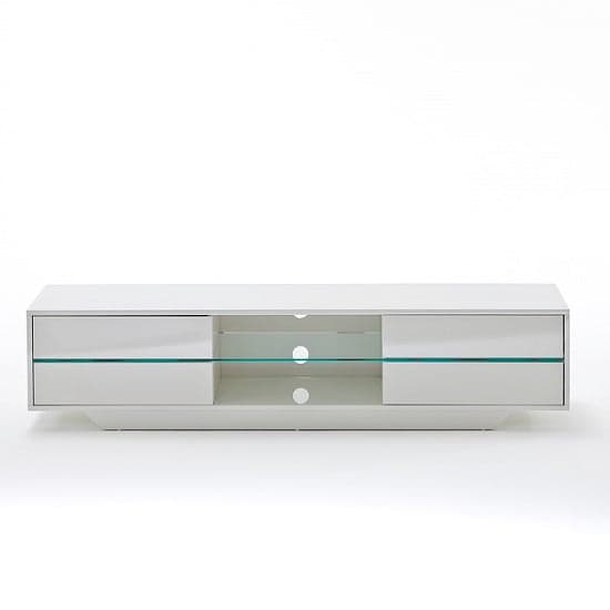 Sienna High Gloss TV Stand In White With Multi LED Lighting_9