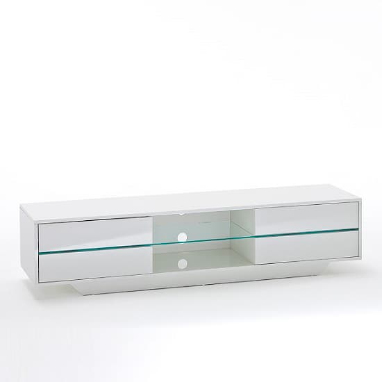 Sienna High Gloss TV Stand In White With Multi LED Lighting_10