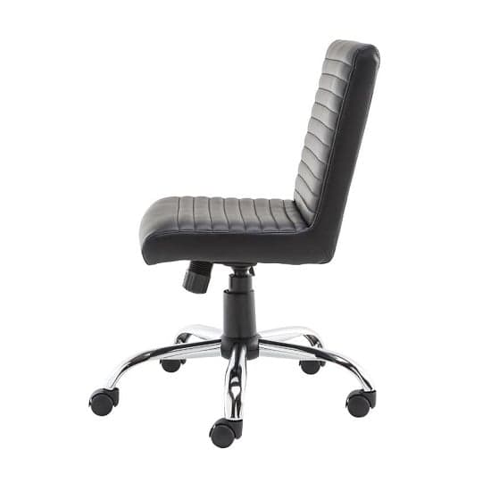 Laning Home And Office Chair In Black Faux Leather_3
