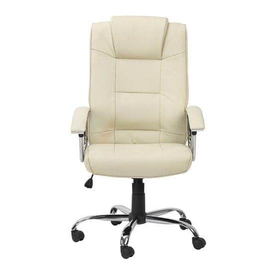 Hoaxing Office Executive Chair In Cream Finish_1
