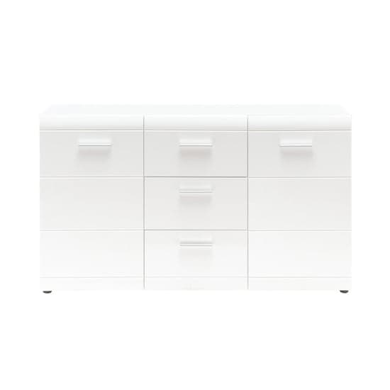 Adrian Sideboard In White With High Gloss Fronts And 2 Doors_2