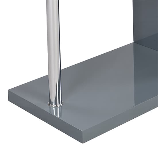 Albania High Gloss 3 Tiers Shelving Unit In Grey_10