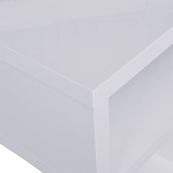 Albania High Gloss 3 Tiers Shelving Unit In White_10