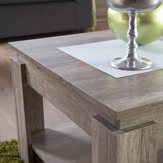 Camerton Wooden Coffee Table Rectangular In Oak With Undershelf_2