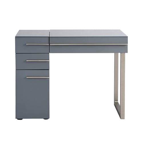 Carter High Gloss Dressing Table With Mirror In Grey_7