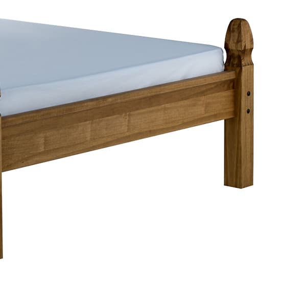 Corona Wooden Low End Double Bed In Waxed Pine_3