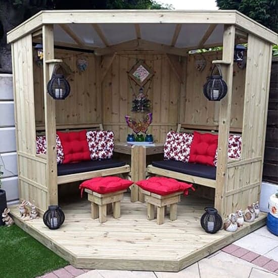 Fresta Wooden Occaisonal Seating Garden Room With Decking_2