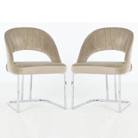 Isleworth Mink Velvet Dining Chairs In Pair_1