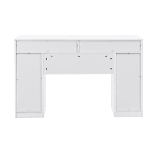 Jenson High Gloss Dressing Table With 6 Drawers In White_6
