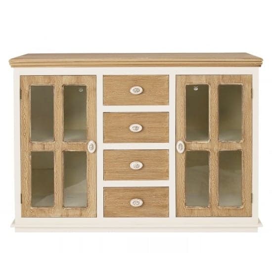 Juliet Wooden Sideboard In White And Cream_2