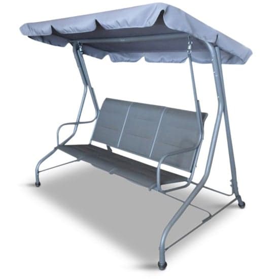 Mili Outdoor 3 Seater Swing Seat In Graphite Grey_2