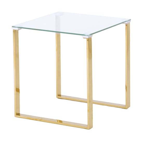Megan Clear Glass Side Lamp Table With Gold Legs_1