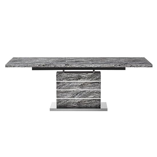 Parini Extendable Dining Table Large In Melange Marble Effect_6