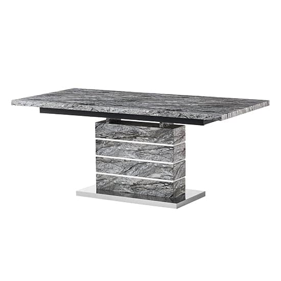 Parini Extendable Dining Table Large In Melange Marble Effect_8
