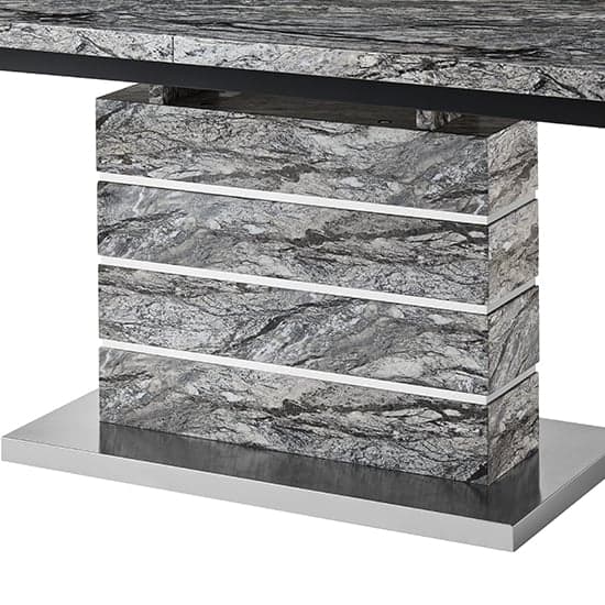 Parini Extendable Dining Table Large In Melange Marble Effect_10