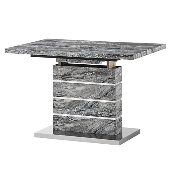 Parini Extendable Dining Table Small In Melange Marble Effect_6