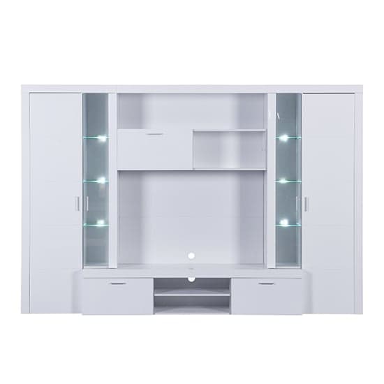 Roma Entertainment Unit White With High Gloss Fronts And LED_7