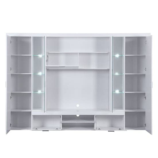 Roma Entertainment Unit White With High Gloss Fronts And LED_8