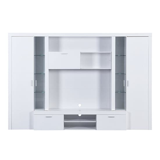 Roma Entertainment Unit White With High Gloss Fronts And LED_9