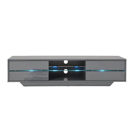 Sienna High Gloss TV Stand In Grey With Multi LED Lighting_11