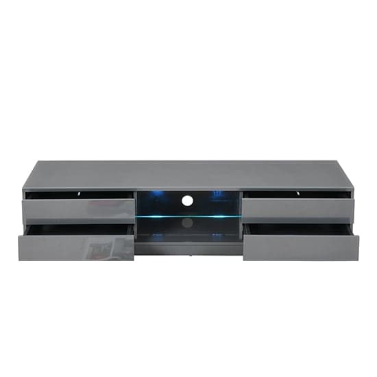 Sienna High Gloss TV Stand In Grey With Multi LED Lighting_7
