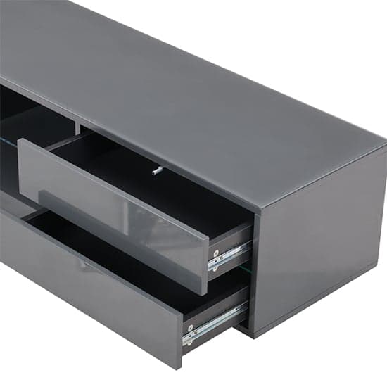 Sienna High Gloss TV Stand In Grey With Multi LED Lighting_8
