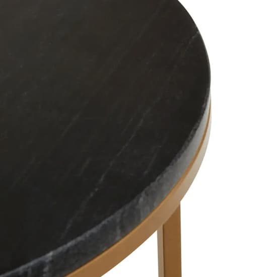 Viano Round Black Marble Nest Of 3 Tables With Gold Base_4
